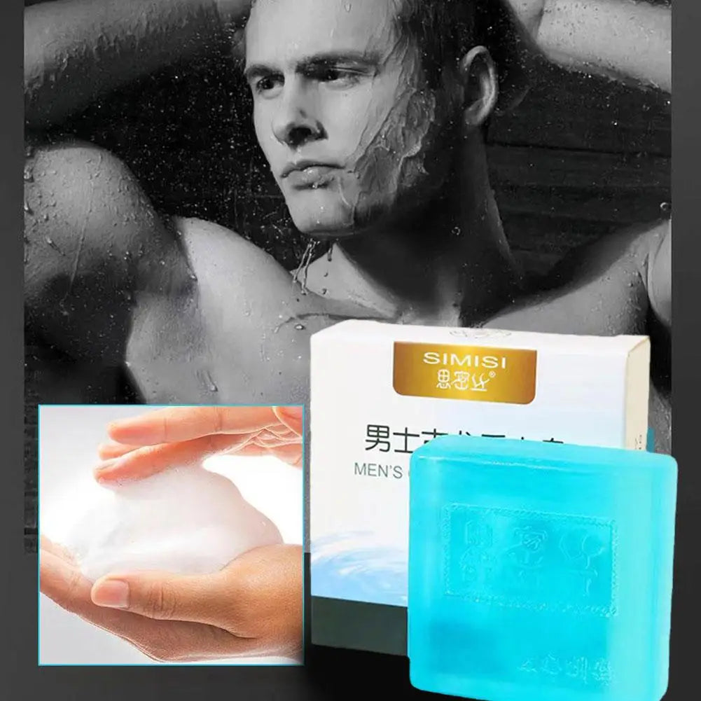 80G Men’S Cologne Perfume Soap Essential Oil Soap Handmade Body Oil Cologne Control Hair Men Skin Clean Soaps Long-Lasting