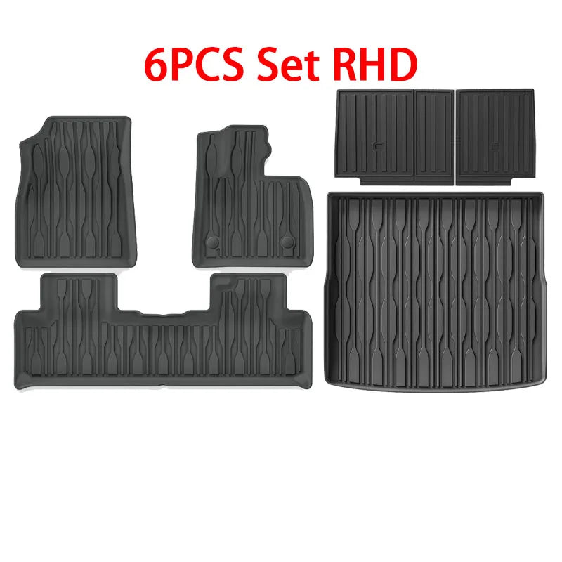 For BYD Seal U / Song plus Sealion 6 2021-2025 2026 TPE Floor Mats and Cargo Liner, All Weather Floor Liners Trunk Mat LHD & RHD