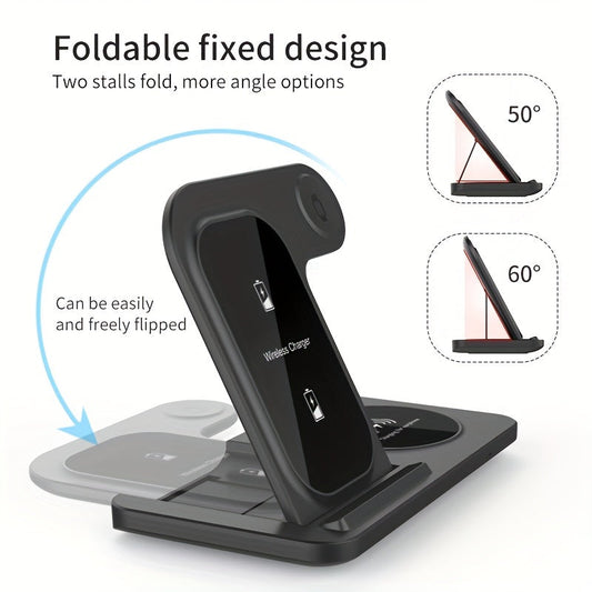 NNETM 3-in-1 Fast Wireless Charger for iPhone & Apple Devices