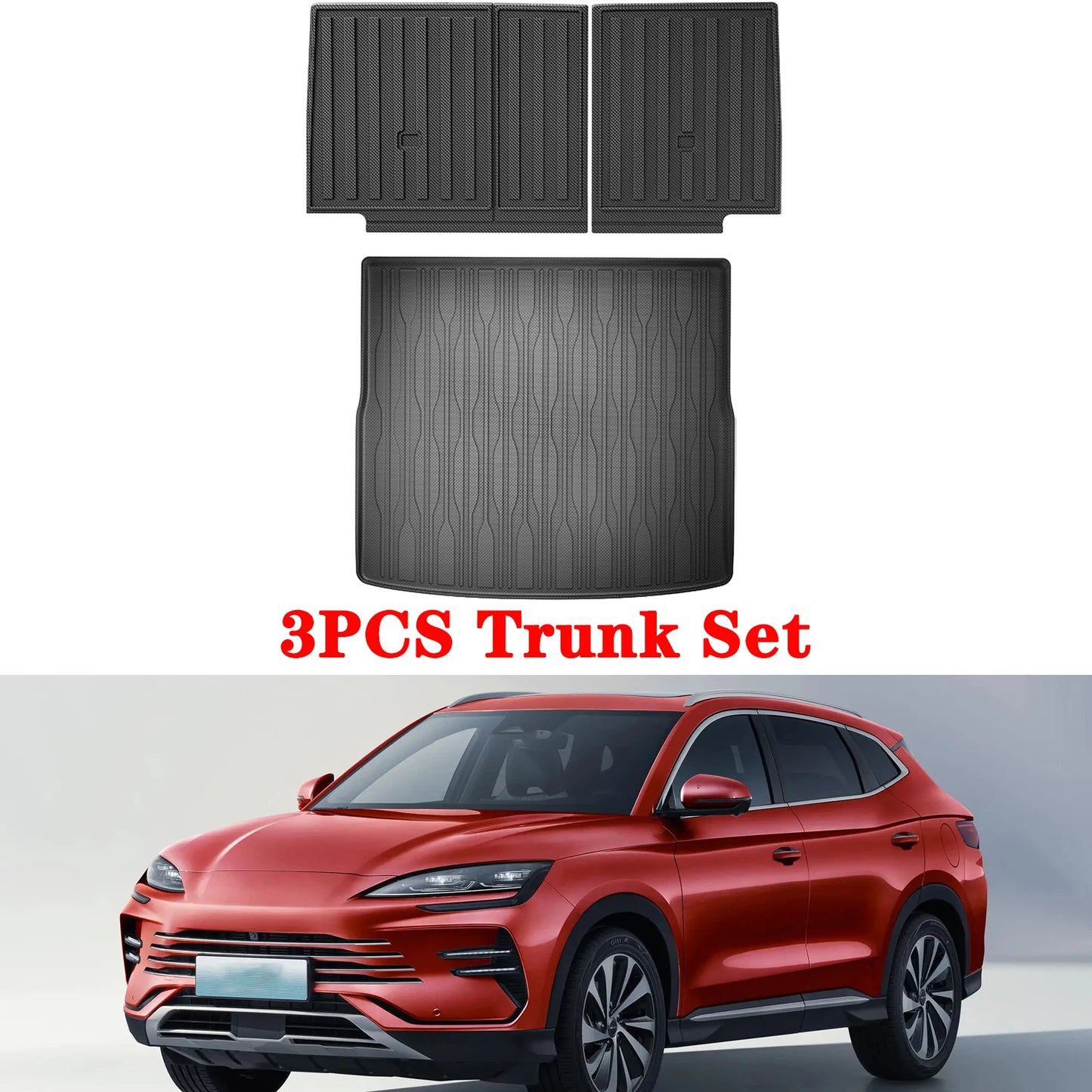 For BYD Seal U / Song plus Sealion 6 2021-2025 2026 TPE Floor Mats and Cargo Liner, All Weather Floor Liners Trunk Mat LHD & RHD