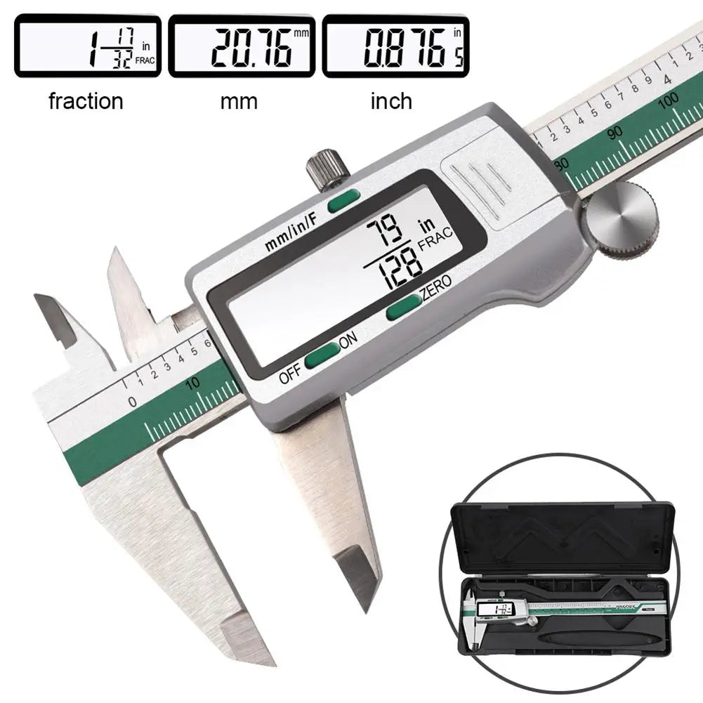 Professional Digital Caliper LCD Display Mm/Inch Digital 0-300Mm Accuracy 0.02Mm Vernier Caliper Gauge Micrometer Measuring Tool