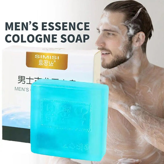 80G Men’S Cologne Perfume Soap Essential Oil Soap Handmade Body Oil Cologne Control Hair Men Skin Clean Soaps Long-Lasting