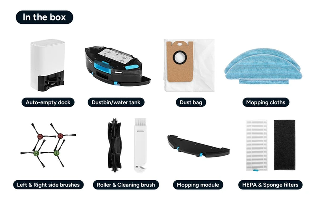Smarterhome™ LX16 Robot Vacuum Cleaner and Mop with Auto-Empty Dock