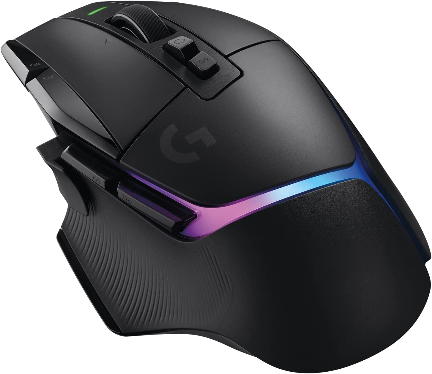 502 X plus LIGHTSPEED Wireless RGB Gaming Mouse - Black - LIGHTFORCE Hybrid Switches, LIGHTSYNC RGB, HERO 25K Gaming Sensor, Compatible with PC