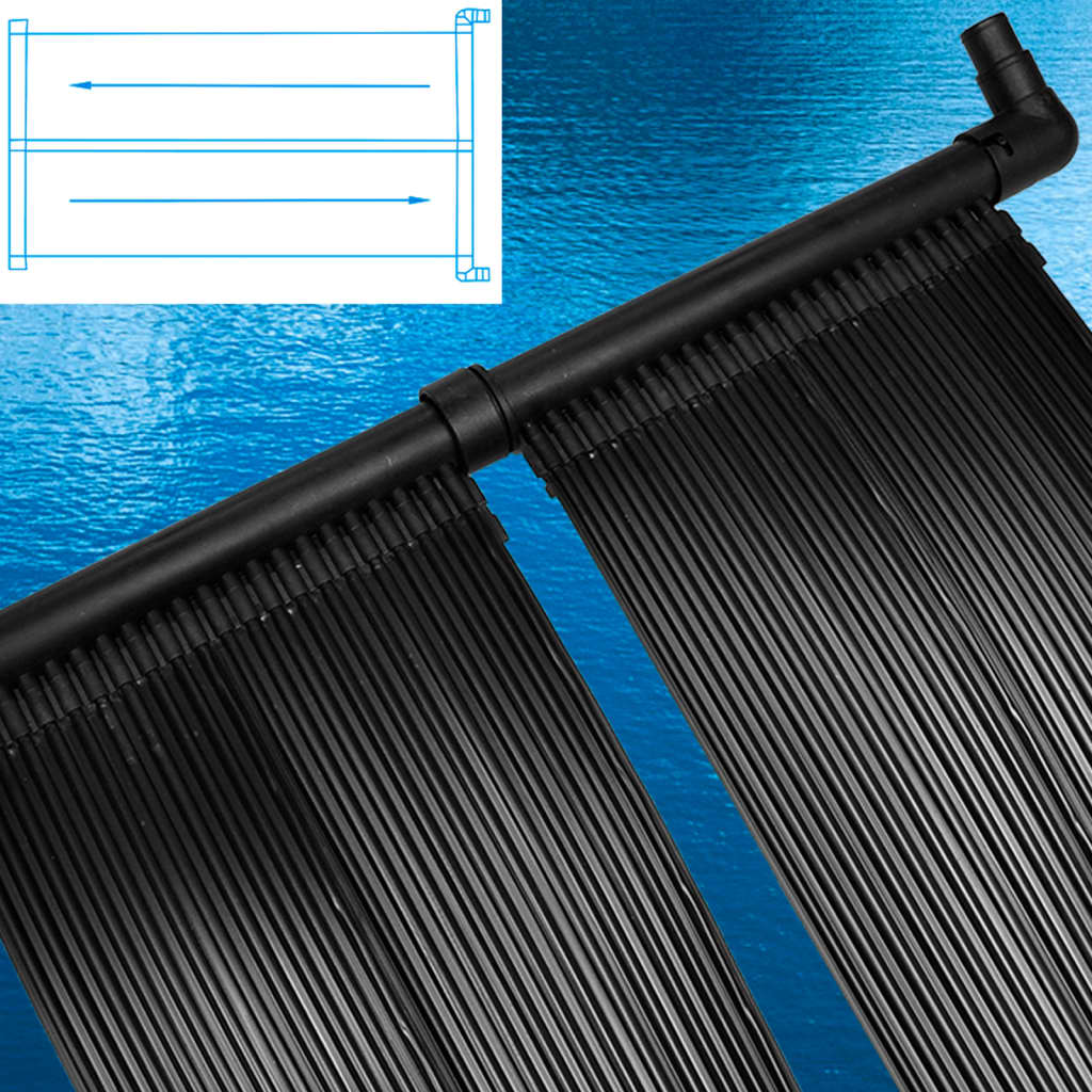 NNEVL Solar Pool Heater Panel 4 pcs 80x620 cm