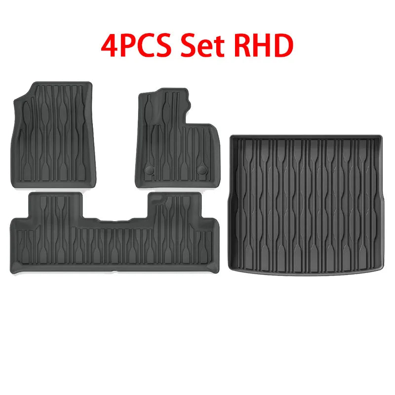 For BYD Seal U / Song plus Sealion 6 2021-2025 2026 TPE Floor Mats and Cargo Liner, All Weather Floor Liners Trunk Mat LHD & RHD