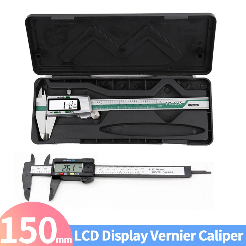 Professional Digital Caliper LCD Display Mm/Inch Digital 0-300Mm Accuracy 0.02Mm Vernier Caliper Gauge Micrometer Measuring Tool