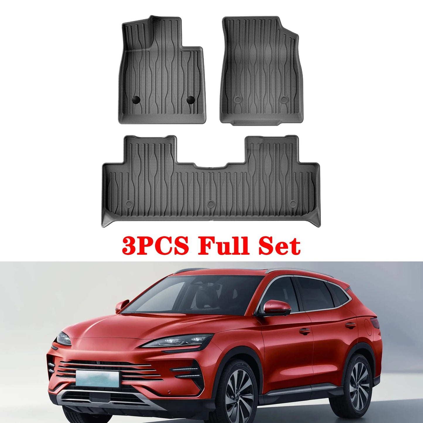 For BYD Seal U / Song plus Sealion 6 2021-2025 2026 TPE Floor Mats and Cargo Liner, All Weather Floor Liners Trunk Mat LHD & RHD