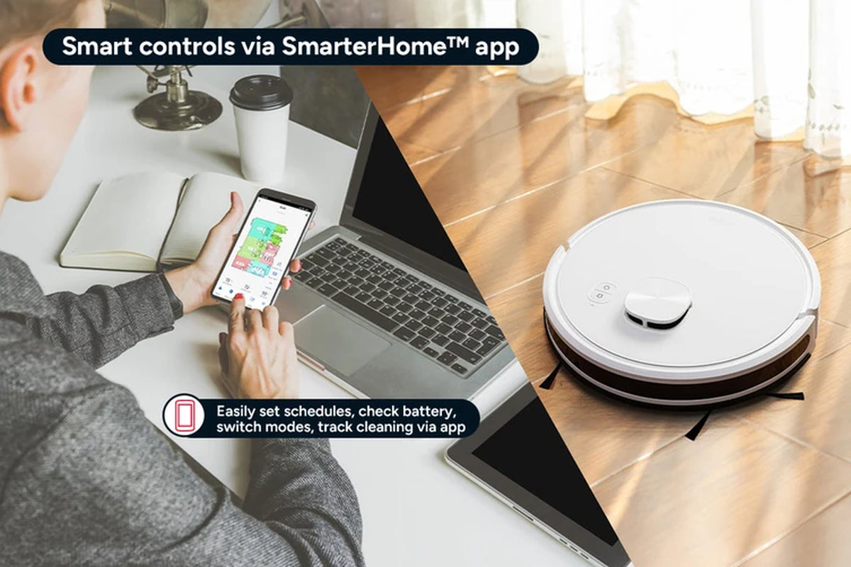 Smarterhome™ LX16 Robot Vacuum Cleaner and Mop with Auto-Empty Dock